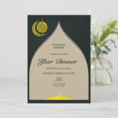 Invitation Ramadan moderne Kareem Iftar Dîner de l'Aïd (Debout devant)