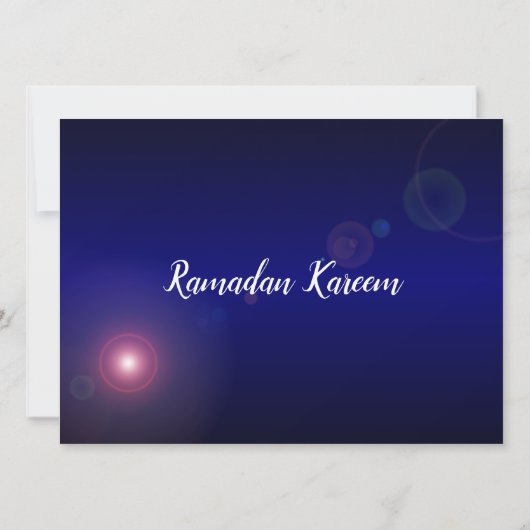 Invitation Ramadan Mosque à Crescent Moon (Dos)