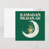 Invitation Ramadan Moubarak (Devant / Derrière)