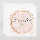 INVITATION RAMADAN MUBARAK (Devant / Derrière)