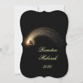 Invitation Ramadan Mubarak 2026 personalized Elegant Card (Devant)