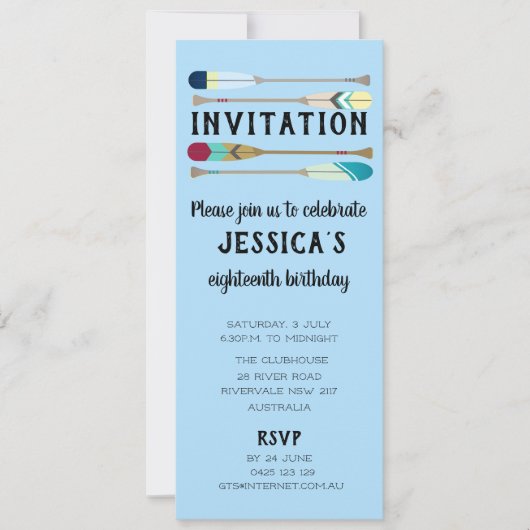 Invitation Rames de style vintage (Devant)