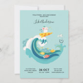 Invitation Rampe, marche, rat à vague de Surf/souris, bébé zo (Devant)