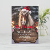 Invitation Ranch Cheval de Noël (Debout devant)