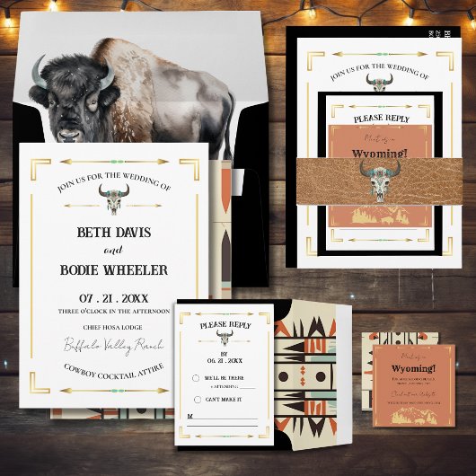 Invitation Ranch de l'Ouest Tatanka Bison Yellowst