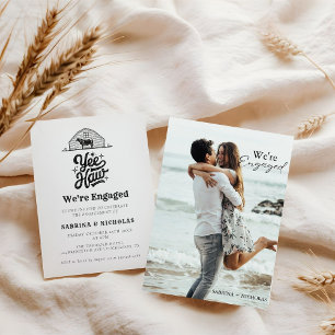 Invitation Ranch Western Country Cowboy fiançailles