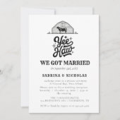 Invitation Ranch Western Country Cowboy Mariage Elopement (Devant)