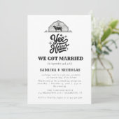 Invitation Ranch Western Country Cowboy Mariage Elopement (Debout devant)