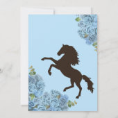 Invitation Ranchero Charro Quinceanera bleu clair (Dos)