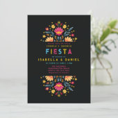 Invitation Rancho Fiesta Wedding shower de lit rustique (Debout devant)