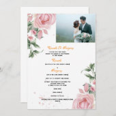 Invitation Randa et Grégory Ensemble avec leurs familles Requ (Devant / Derrière)