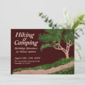 Invitation Randonnée & Camping Anniversaire Aventure Invitati (Debout devant)