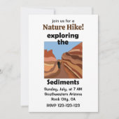 Invitation Randonnée dans la nature pour explorer les roches (Devant)
