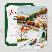 Invitation Randonnée d'hiver Randonnée de neige Mountain Wate (Devant / Derrière)