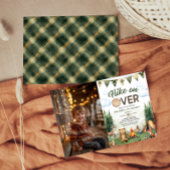 Invitation Randonnée en Camping Photo Anniversaire