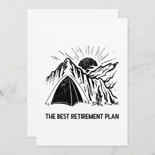 Invitation Randonnée et Camping (Devant / Derrière)