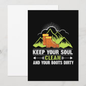 Invitation Randonnée Garde Ton Âme Propre (Devant / Derrière)