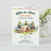 Invitation Randonnée sur Camping 7e fête d'anniversaire (Debout devant)