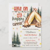 Invitation Randonnée Sur Notre Joyeux Camper Anniversaire (Devant)