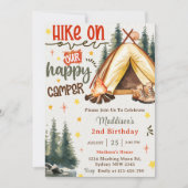 Invitation Randonnée Sur Notre Joyeux Camper Anniversaire (Devant)