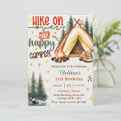 Invitation Randonnée Sur Notre Joyeux Camper Anniversaire (Debout devant)