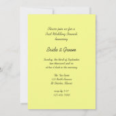 Invitation Rangée de tournesols Après le jardin Mariage déjeu (Dos)