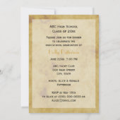 Invitation Rangs à cheval Rustiques Distressed BG V Graduatio (Dos)