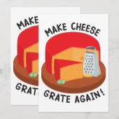 Invitation Râper à nouveau le fromage (Devant / Derrière)