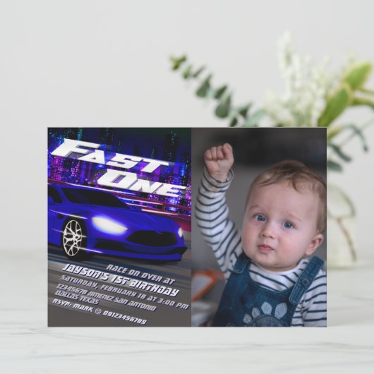 Invitation rapide avec image (Debout devant)