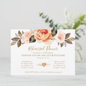 Invitation Rappel des Mariages de automne floraux de Terracot (Debout devant)