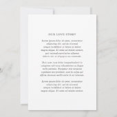 Invitation Raquel Classic Mariage élégant (Dos)