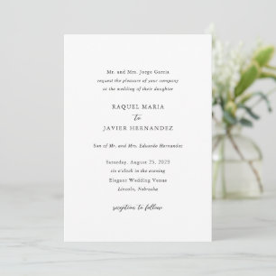 Invitation Raquel Classic Mariage élégant