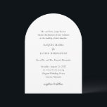 Invitation Raquel Classic Mariage élégant<br><div class="desc">Elégante invitation de mariage avec un design simple et classique avec des polices de caractères serif traditionnelles et élégantes.</div>