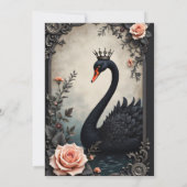 Invitation Rare comme un cygne noir, éternel comme l'amour vr (Dos)