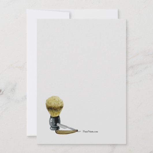 Invitation Rasage de l'invitation d'éléments (Dos)