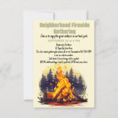 Invitation Rassemblement au coin du feu de quartier - Télécha (Devant)
