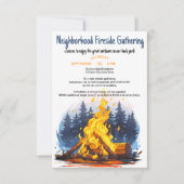 Invitation Rassemblement autour du feu de quartier convivial (Devant)