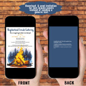 Invitation Rassemblement autour du feu de quartier convivial