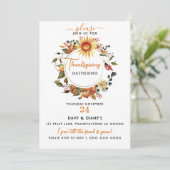 Invitation Rassemblement d'action de grâces de tournesol (Debout devant)