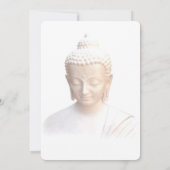 Invitation Rassemblement de méditation Bouddha serein en blan (Dos)