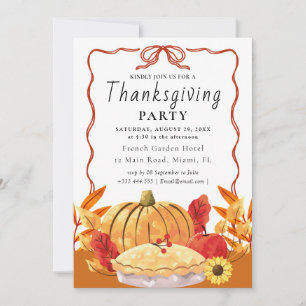 Invitation Rassemblement de Thanksgiving