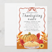 Invitation Rassemblement de Thanksgiving (Devant / Derrière)
