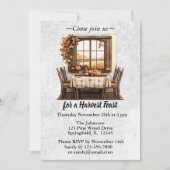 Invitation Rassemblement de Thanksgiving rustique (Devant)