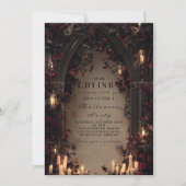 Invitation Rassemblement d'Halloween dans une cathédrale goth (Devant)