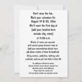 Invitation Rassemblement familial amusant (Dos)