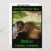 Invitation Rassemblement familial amusant (Devant / Derrière)