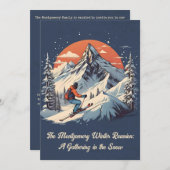 Invitation Rassemblement familial au coucher du soleil pour d (Devant / Derrière)