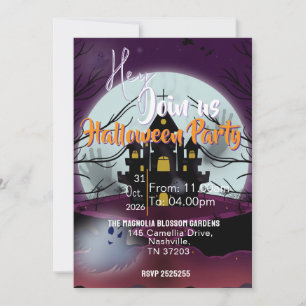 Invitation rassemblement Halloween