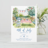 Invitation Rassemblement rouge, blanc et bleu (Debout devant)