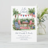 Invitation Rassemblement rouge, blanc et bleu 4 juillet (Debout devant)